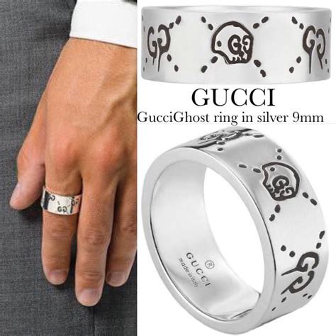 silver gucci ghost ring ebay